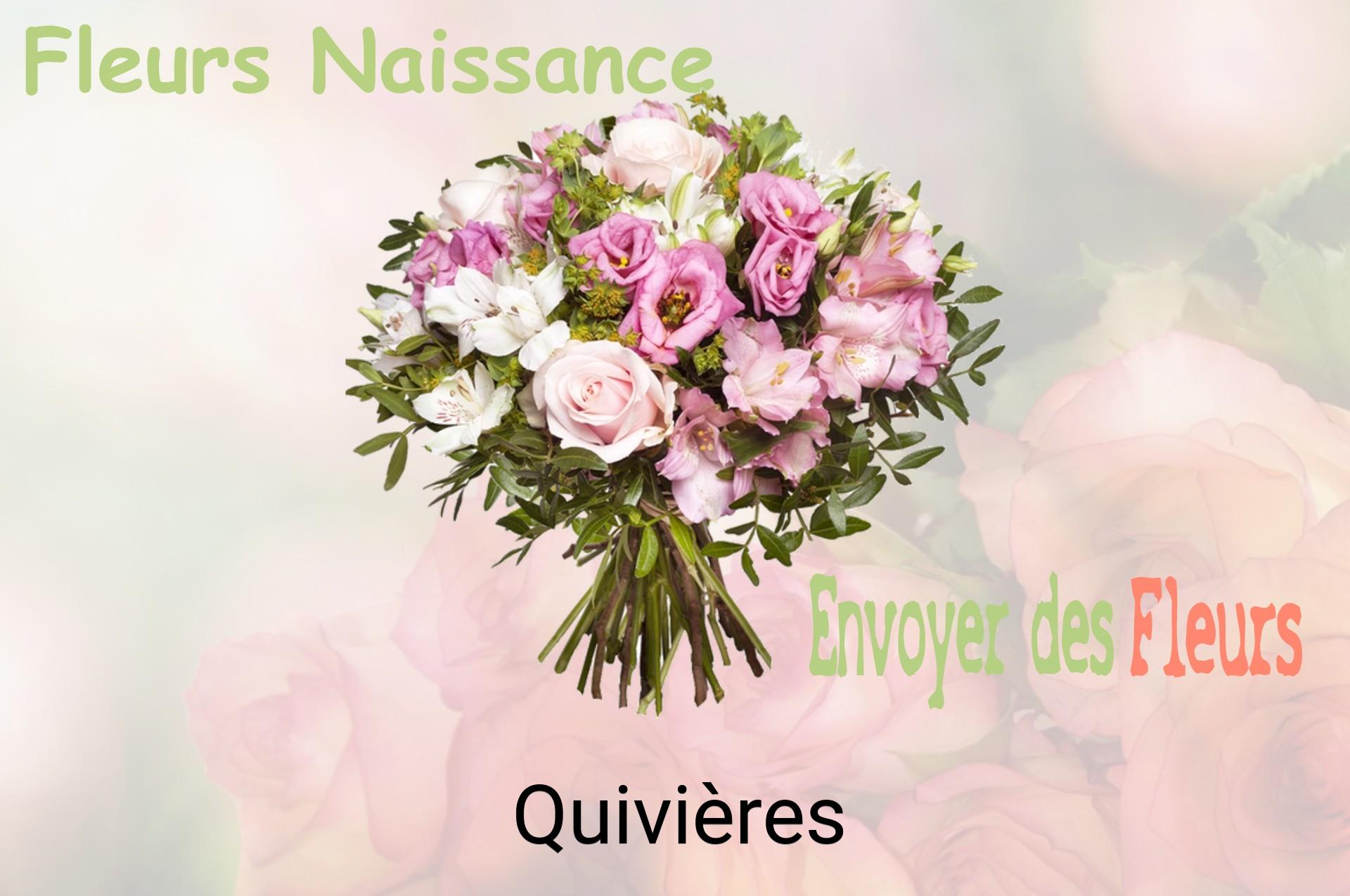 Bouquet de fleurs de naissance livré à Quivières